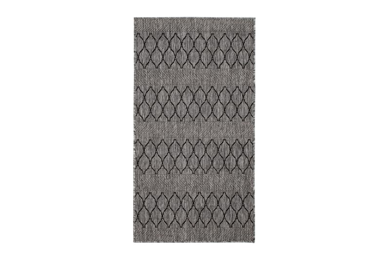 Tasokudottu Matto Madrid Bell 80x340 cm Harmaa/Musta - Kodintekstiilit & matot - Matto - Tasokudotut matot
