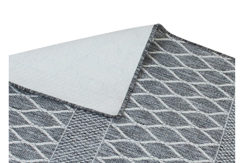 Tasokudottu Matto Madrid Bell 80x340 cm Harmaa/Valkoinen - Kodintekstiilit & matot - Matto - Tasokudotut matot