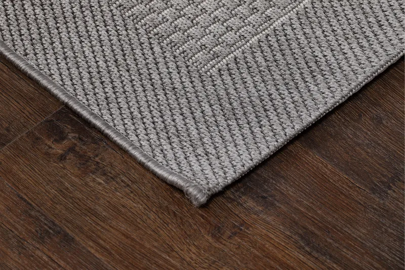 Tasokudottu Matto Miami 160x230 cm Harmaa - Harmaa - Kodintekstiilit & matot - Matto - Tasokudotut matot