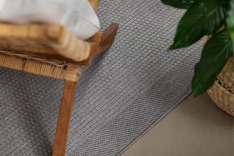 Tasokudottu Matto Miami 240x340 cm Harmaa - Harmaa - Kodintekstiilit & matot - Matto - Tasokudotut matot