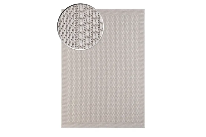 Tasokudottu matto Miami 240x340 cm - Valkoinen - Kodintekstiilit & matot - Matto - Tasokudotut matot