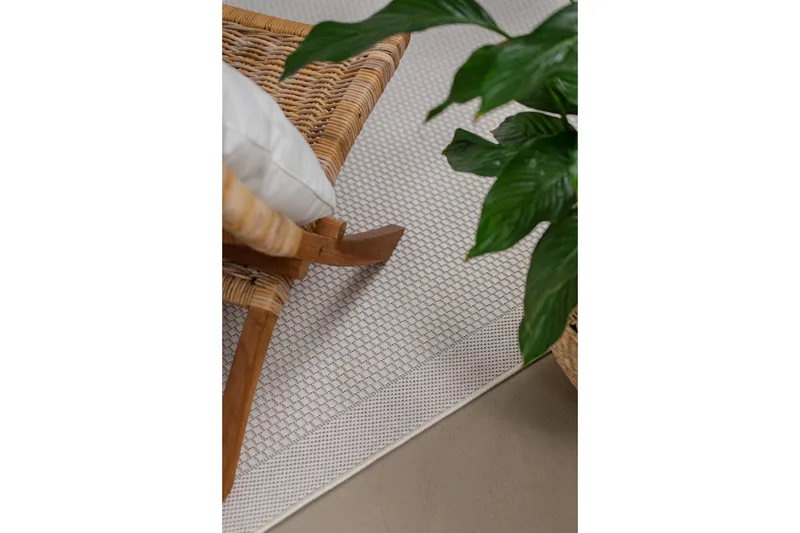 Tasokudottu matto Miami 240x340 cm - Valkoinen - Kodintekstiilit & matot - Matto - Tasokudotut matot
