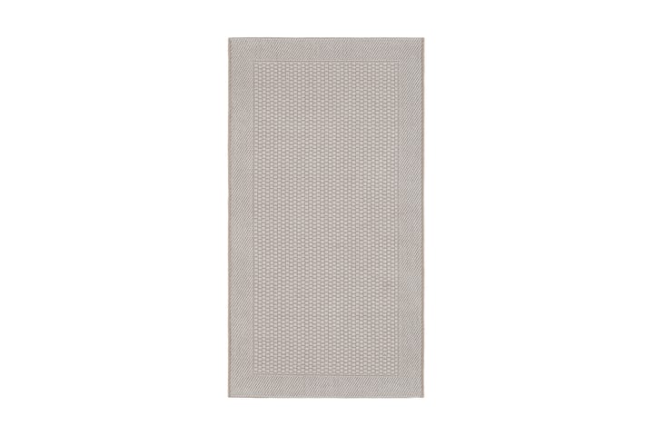 Tasokudottu Matto Miami 80x200 cm Valkoinen - Valkoinen - Tasokudotut matot