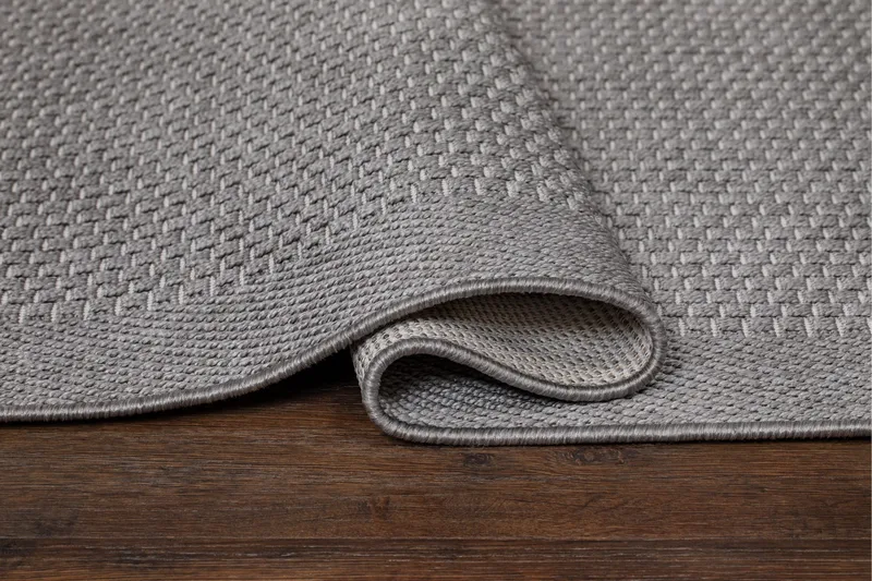 Tasokudottu matto Miami Neliö 200x200 cm - Harmaa - Kodintekstiilit & matot - Matto - Tasokudotut matot