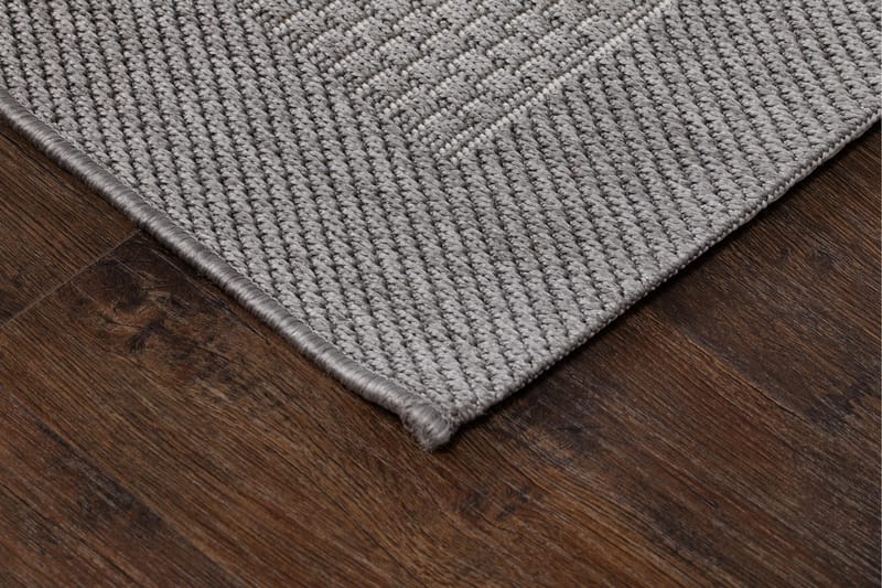 Tasokudottu matto Miami Neliö 200x200 cm - Harmaa - Kodintekstiilit & matot - Matto - Tasokudotut matot