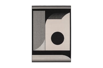 Tasokudottu Matto Venus Modern 160x230 cm Musta/Valkoinen