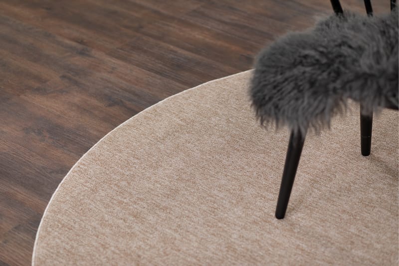 Tasokudottu Matto Porto Pyöreä Ø200 cm Luonnollinen - Luonnonväri - Kodintekstiilit & matot - Matto - Tasokudotut matot