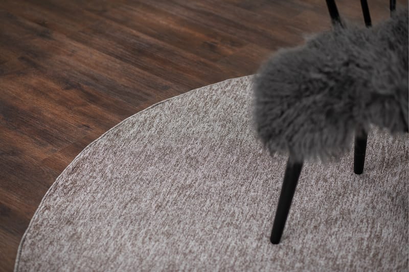 Tasokudottu Matto Porto Pyöreä Ø200 cm Pellava - Pellavanbeige - Kodintekstiilit & matot - Matto - Tasokudotut matot
