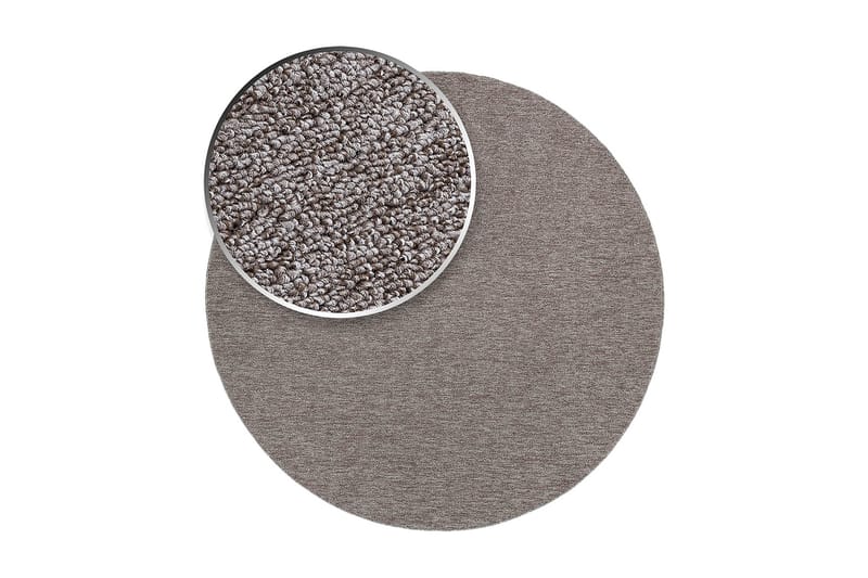 Tasokudottu Matto Porto Pyöreä Ø200 cm Pellava - Pellavanbeige - Kodintekstiilit & matot - Matto - Tasokudotut matot