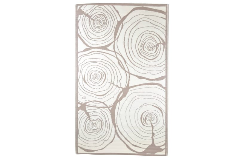 Esschert Design Ulkomatto 240x150 cm vuosirenkaat - Ruskea - Kodintekstiilit & matot - Matto - Ulkomatto