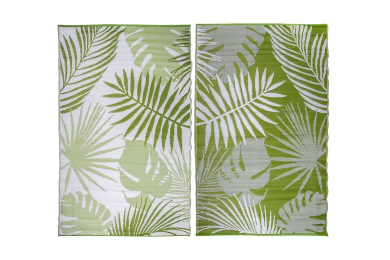 Esschert Design Ulkomatto 241x152 cm Jungle Leaves OC22 - Vihreä - Kodintekstiilit & matot - Matto - Ulkomatto