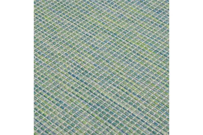 Ulkomatto Flatweave 100x200 cm turkoosi - Turkoosi - Ulkomatto