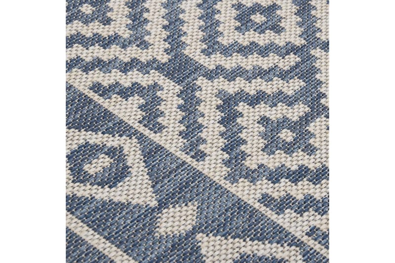 Ulkomatto Flatweave 140x200 cm siniset raidat - Sininen - Kodintekstiilit & matot - Matto - Ulkomatto