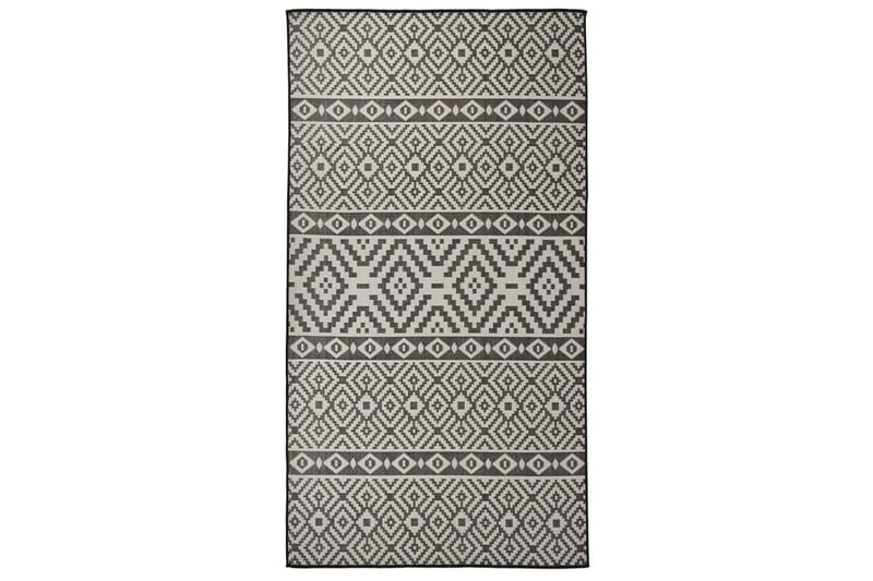 Ulkomatto Flatweave 80x150 cm mustat raidat - Musta - Kodintekstiilit & matot - Matto - Ulkomatto