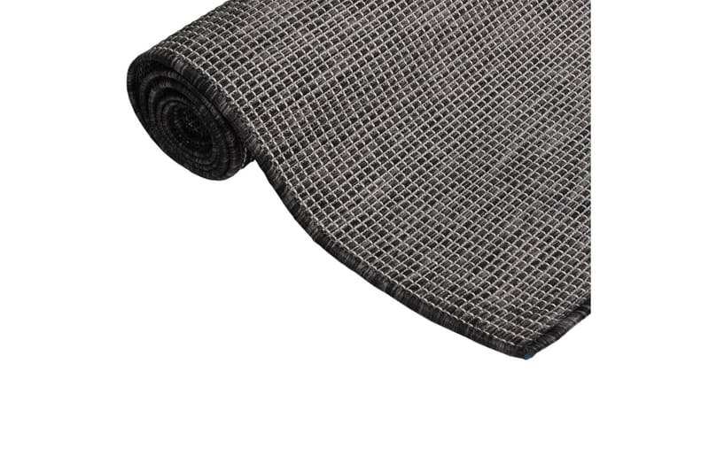 Ulkomatto Flatweave 80x250 cm harmaa - Harmaa - Kodintekstiilit & matot - Matto - Ulkomatto