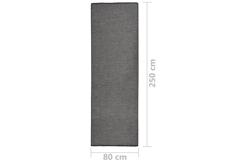 Ulkomatto Flatweave 80x250 cm harmaa - Harmaa - Kodintekstiilit & matot - Matto - Ulkomatto