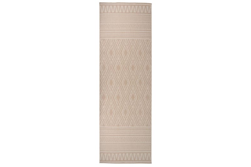 Ulkomatto Flatweave 80x250 cm ruskeat raidat - Ruskea - Kodintekstiilit & matot - Matto - Ulkomatto