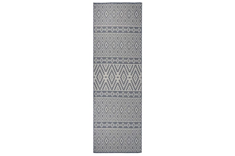 Ulkomatto Flatweave 80x250 cm siniset raidat - Sininen - Kodintekstiilit & matot - Matto - Ulkomatto