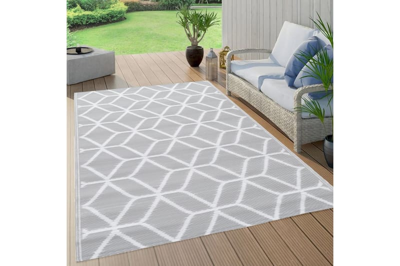 Ulkomatto harmaa 80x150 cm PP - Kodintekstiilit & matot - Matto - Ulkomatto