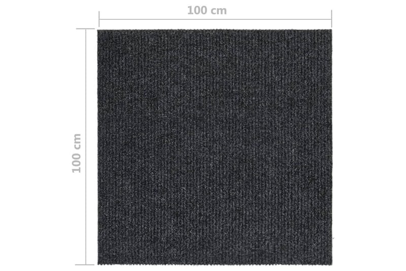 Käytävän kuramatto 100x100 cm antrasiitti - Antrasiitti - Kodintekstiilit & matot - Matto - Ulkomatto - Muovimatto