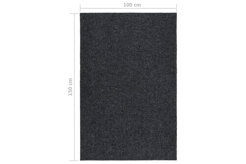 Käytävän kuramatto 100x150 cm antrasiitti - Antrasiitti - Kodintekstiilit & matot - Matto - Ulkomatto - Muovimatto