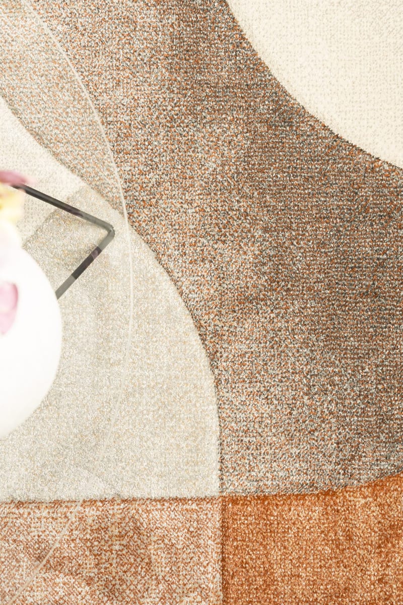 Konekudottu matto KM Home Brilliance Shape 140x200 cm Ruoste - ruoste - Kodintekstiilit & matot - Matto - Ulkomatto - Parvekematto & terassimatto