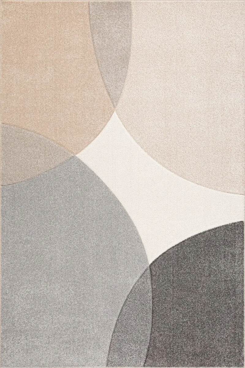 Matto Navon Carved 200x285 cm, Harmaa/Beige