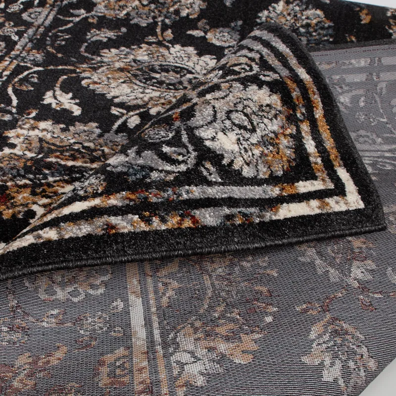 Matto Yelvi 100x160 cm - musta/beige - Kodintekstiilit & matot - Matto - Ulkomatto - Parvekematto & terassimatto