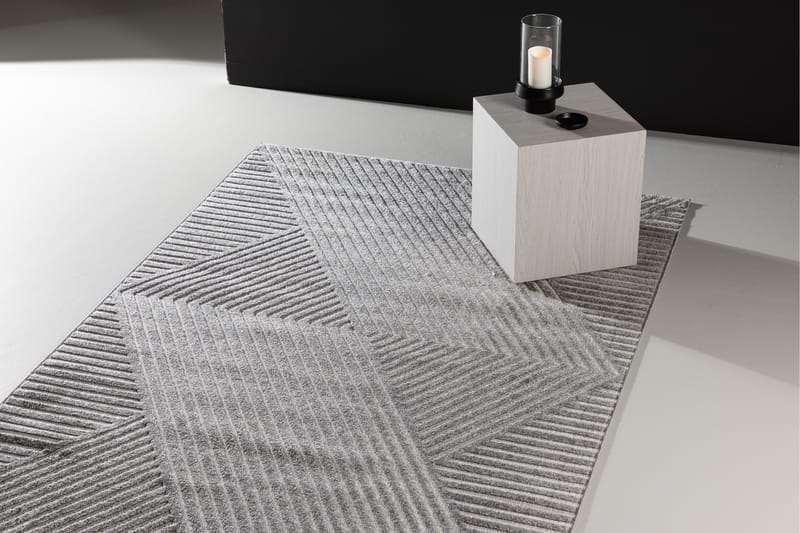 Muovimatto Aron 240x340 cm - Harmaa - Kodintekstiilit & matot - Matto - Ulkomatto - Parvekematto & terassimatto