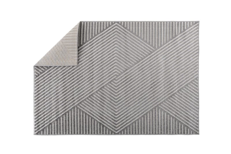 Muovimatto Aron 240x340 cm - Harmaa - Kodintekstiilit & matot - Matto - Ulkomatto - Parvekematto & terassimatto