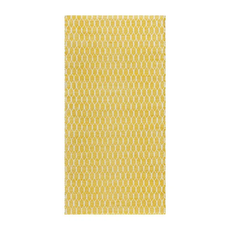 Muovimatto Hilma Link - 150x220 cm, Keltainen - Kodintekstiilit & matot - Matto - Ulkomatto - Parvekematto & terassimatto