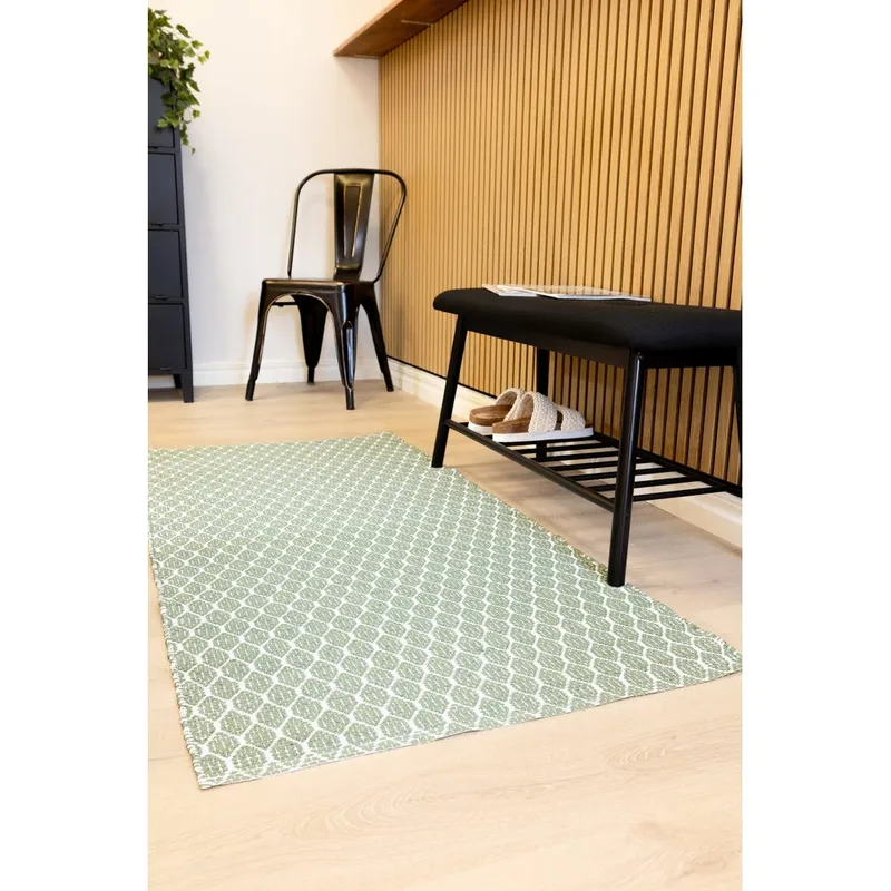 Muovimatto Hilma Link - 70x250 cm, Vihreä - Kodintekstiilit & matot - Matto - Ulkomatto - Parvekematto & terassimatto