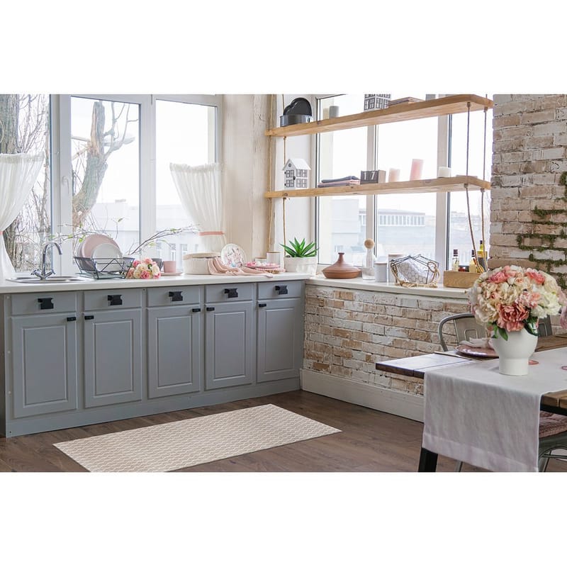 Muovimatto Hilma Link - 70x250 cm, Pellava - Kodintekstiilit & matot - Matto - Ulkomatto - Parvekematto & terassimatto