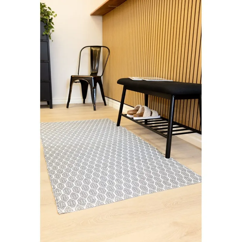 Muovimatto Hilma Link - 70x300 cm, Harmaa - Kodintekstiilit & matot - Matto - Ulkomatto - Parvekematto & terassimatto