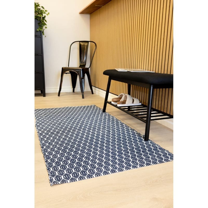 Muovimatto Hilma Link - 70x300 cm, Sininen - Kodintekstiilit & matot - Matto - Ulkomatto - Parvekematto & terassimatto