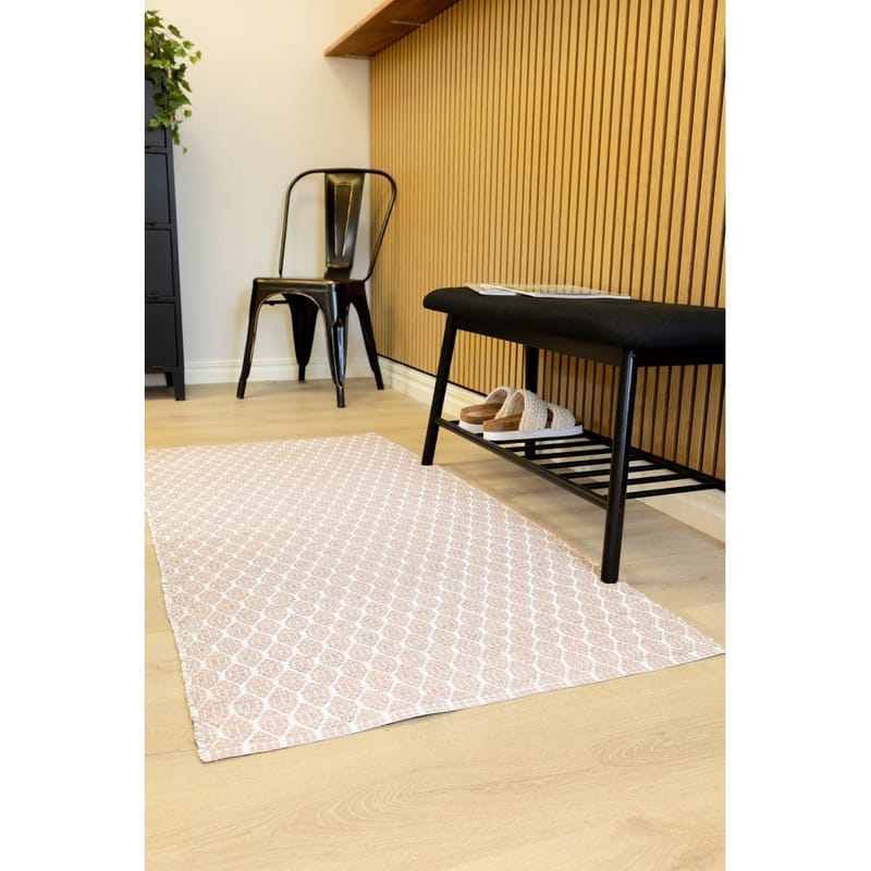 Muovimatto Hilma Link - 70x300 cm, Vaaleanpunainen - Kodintekstiilit & matot - Matto - Ulkomatto - Parvekematto & terassimatto