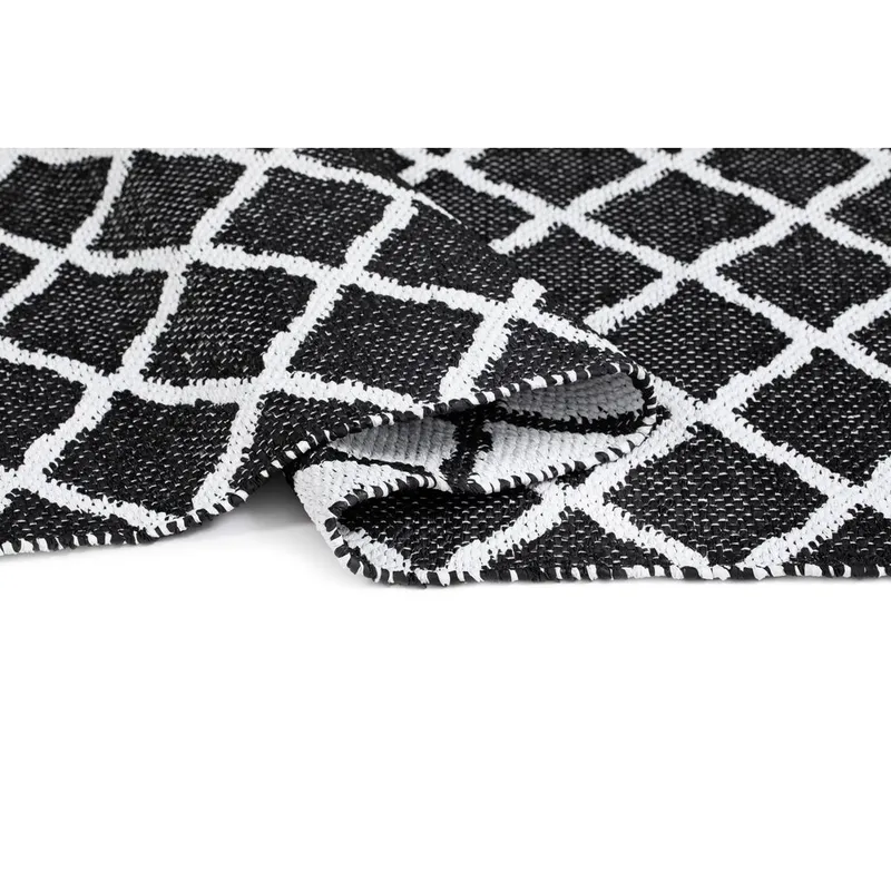 Muovimatto Hilma Wave - 150x220 cm, Musta - Kodintekstiilit & matot - Matto - Ulkomatto - Parvekematto & terassimatto