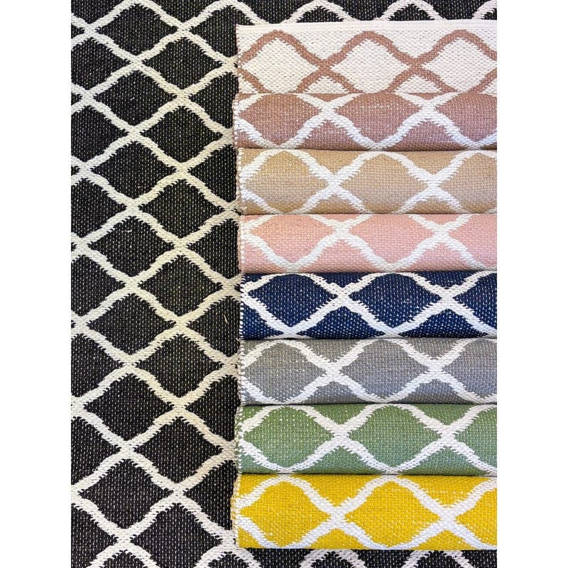 Muovimatto Hilma Wave - 70x150 cm, Sininen - Kodintekstiilit & matot - Matto - Ulkomatto - Parvekematto & terassimatto