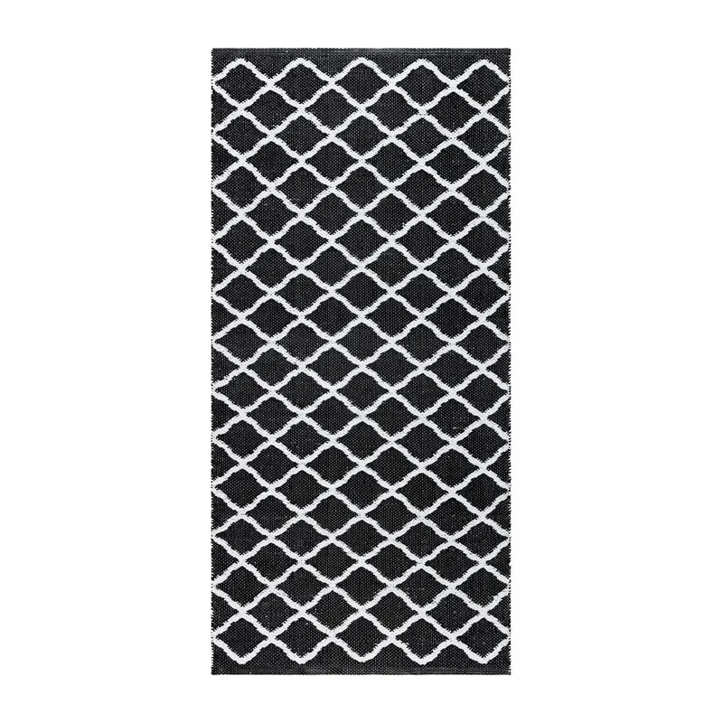 Muovimatto Hilma Wave, 70x200 cm, Musta