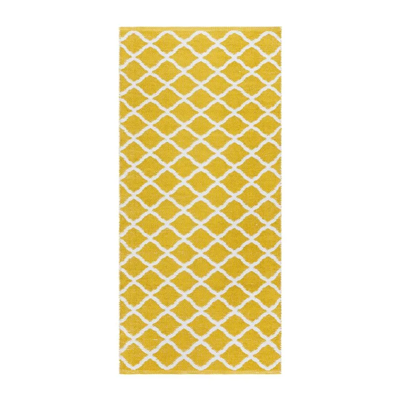 Muovimatto Hilma Wave, 70x250 cm, Keltainen