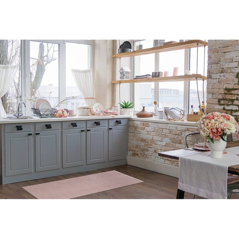 Muovimatto Hilma Plain - 70x200 cm, Vaaleanpunainen - Kodintekstiilit & matot - Matto - Ulkomatto - Parvekematto & terassimatto