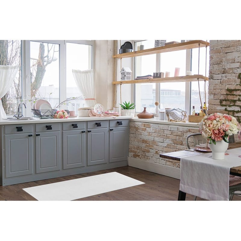 Muovimatto Hilma Plain - 70x300 cm, Valkoinen - Kodintekstiilit & matot - Matto - Ulkomatto - Parvekematto & terassimatto