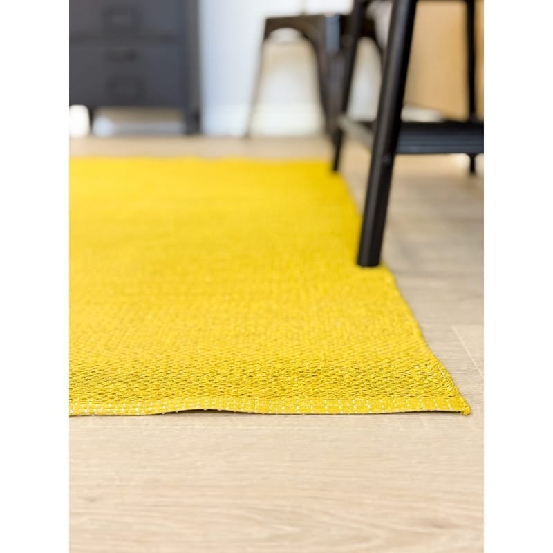 Muovimatto Hilma Plain - 70x200 cm, Keltainen - Kodintekstiilit & matot - Matto - Ulkomatto - Parvekematto & terassimatto
