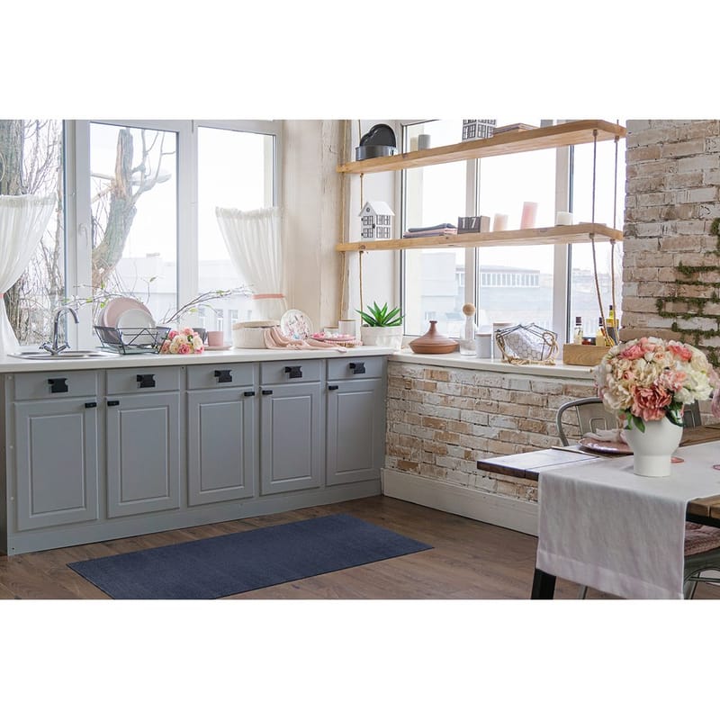 Muovimatto Hilma Plain - 70x150 cm, Sininen - Kodintekstiilit & matot - Matto - Ulkomatto - Parvekematto & terassimatto