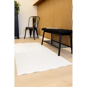 Muovimatto Hilma Plain - 70x200 cm, Valkoinen - Kodintekstiilit & matot - Matto - Moderni matto - Wilton-matto
