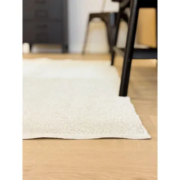 Muovimatto Hilma Plain - 70x200 cm, Valkoinen - Kodintekstiilit & matot - Matto - Moderni matto - Wilton-matto