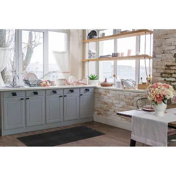 Muovimatto Hilma Plain - 70x300 cm, Musta - Kodintekstiilit & matot - Matto - Moderni matto - Wilton-matto