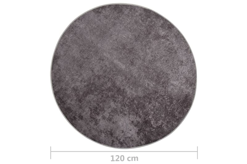 Matto pestävä Ï†120 cm harmaa liukumaton - Harmaa - Kodintekstiilit & matot - Matto - Ulkomatto - Muovimatto