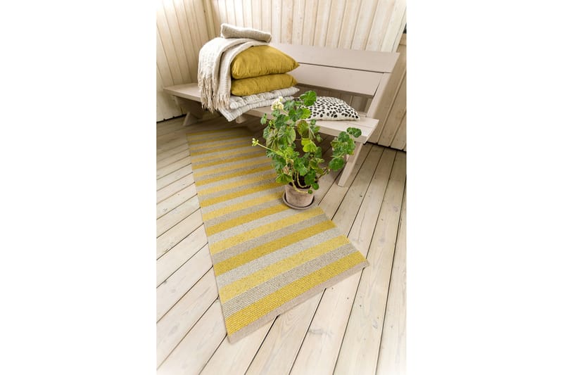 Muovimatto Lovi 70x350 cm Keltainen - Horredsmattan - Kodintekstiilit & matot - Matto - Ulkomatto - Muovimatto