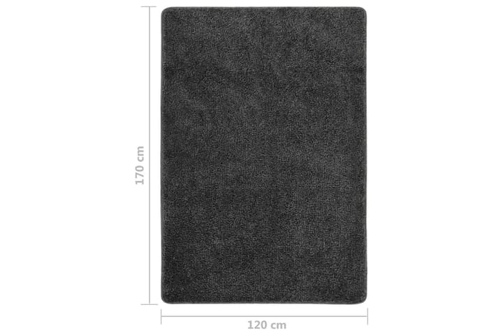 Pörrömatto tummanharmaa 120x170 cm liukumaton - Harmaa - Muovimatto